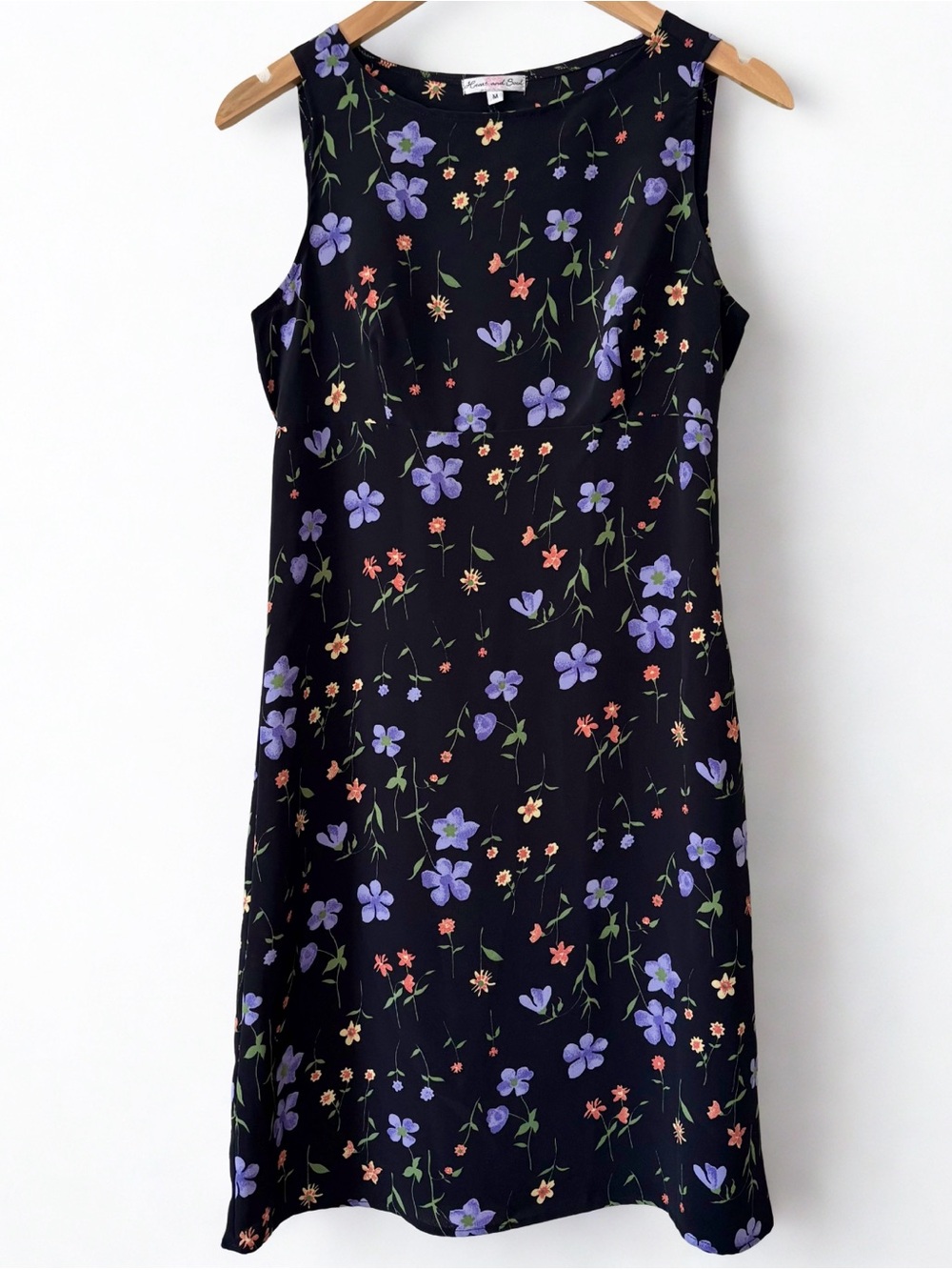 Heart and Soul Women’s Black Floral 2000s Sundress Summer Dress Size M